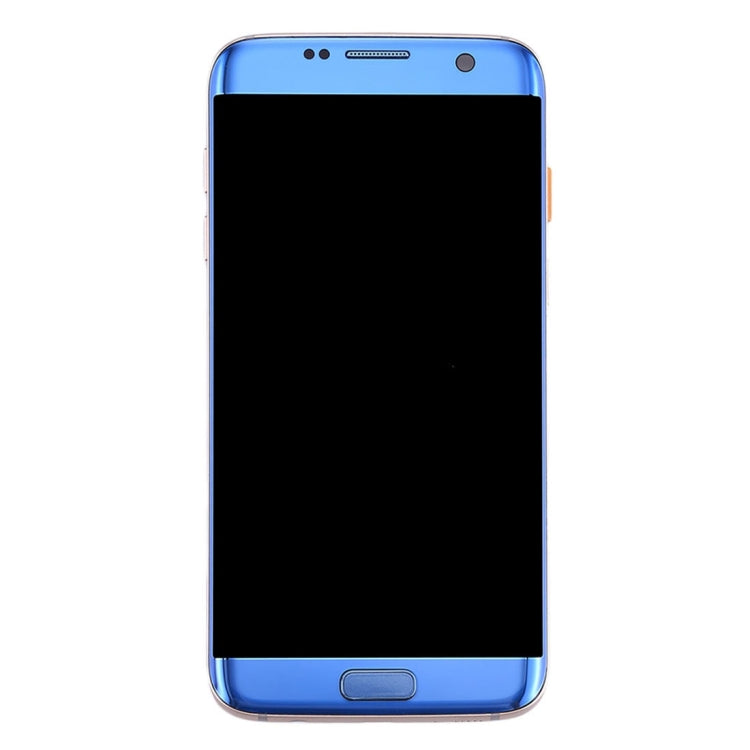 Original LCD Screen and Digitizer Full Assembly with Frame & Charging Port Board & Volume Button & Power Button for Galaxy S7 Edge / G935A(Blue) - free shipping - PMC TechLife - Order now!