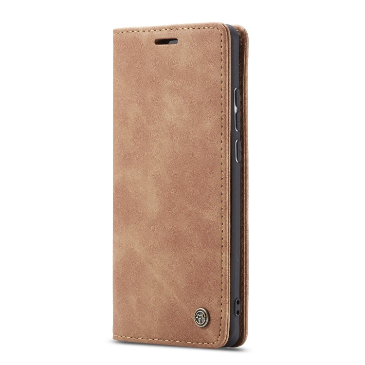 CaseMe-013 Multifunctional Retro Frosted Horizontal Flip Leather Case for Galaxy A70, with Card Slot & Holder & Zipper Wallet & Photo Frame(Brown) - Galaxy Phone Cases by CaseMe | Online Shopping South Africa | PMC Jewellery | Buy Now Pay Later Mobicred