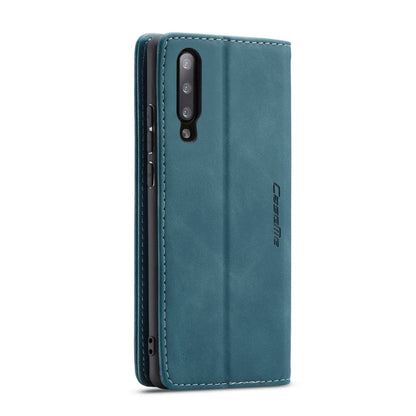 CaseMe-013 Multifunctional Retro Frosted Horizontal Flip Leather Case for Galaxy A30S / A50S / A50, with Card Slot & Holder & Zipper Wallet & Photo Frame(Blue) - Galaxy Phone Cases by CaseMe | Online Shopping South Africa | PMC Jewellery | Buy Now Pay Later Mobicred