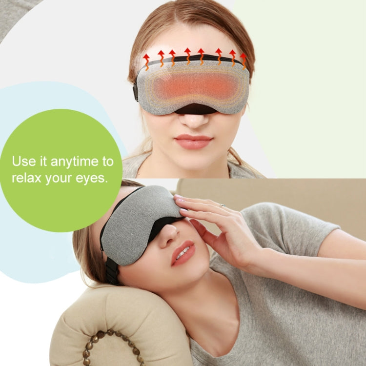 USB Charging Heating Steam Sleep Eye Mask (Grey) - Eye Masks by PMC Jewellery | Online Shopping South Africa | PMC Jewellery