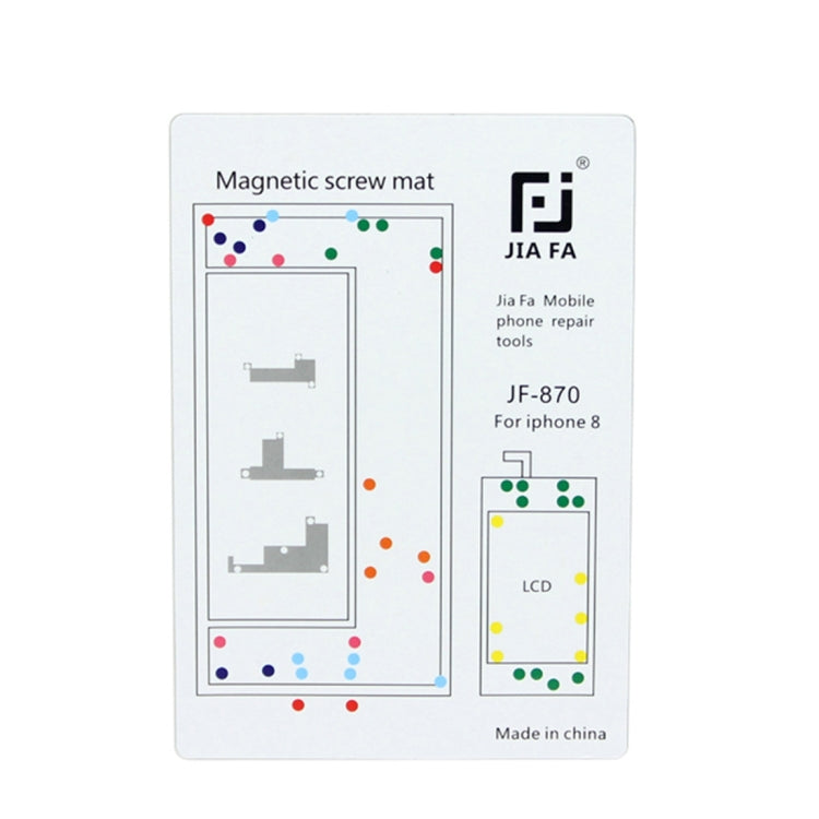 JIAFA Magnetic Screws Mat for iPhone 8 - Magnetic Screws Mat by JIAFA | Online Shopping South Africa | PMC TechLife