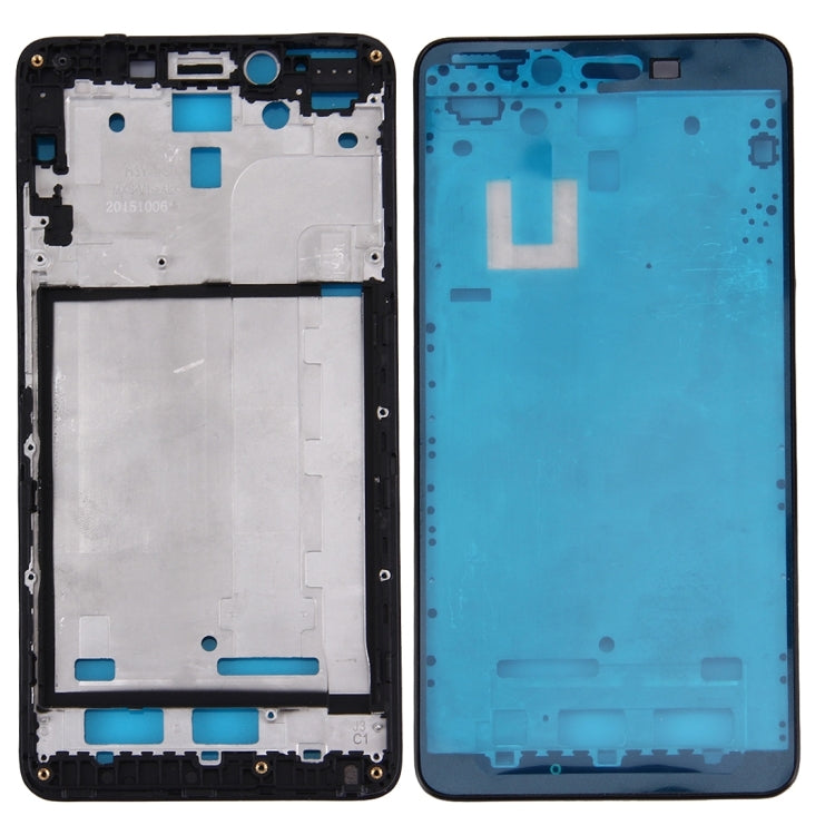 For Xiaomi Redmi Note 2 Front Housing LCD Frame Bezel(Black) - Frame Bezel Plate by PMC TechLife | Online Shopping South Africa | PMC TechLife