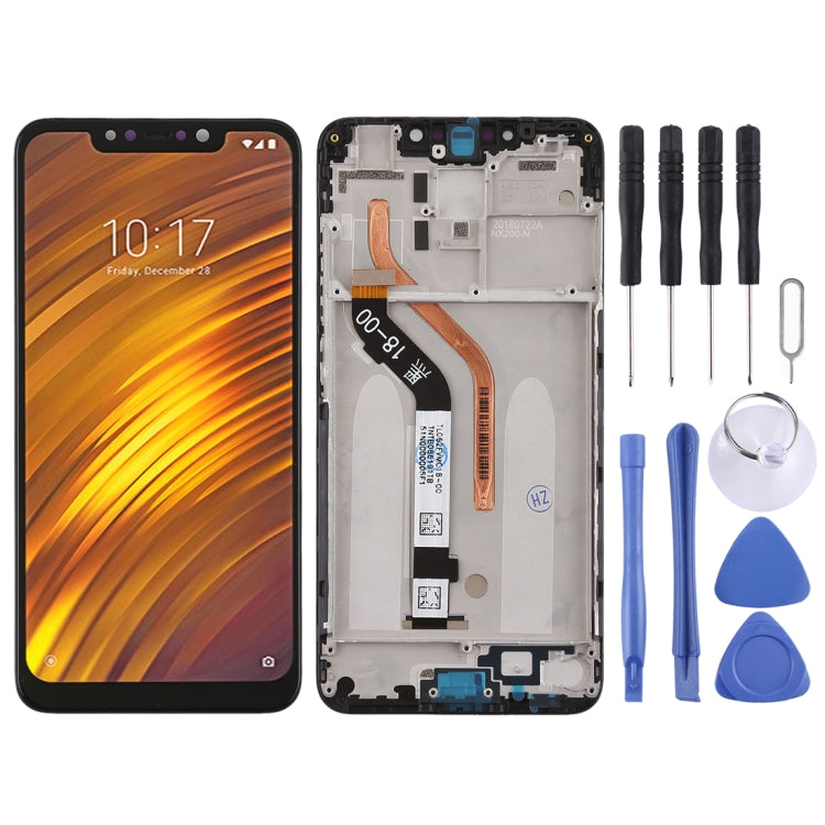TFT LCD Screen for Xiaomi Pocophone F1 Digitizer Full Assembly with Frame(Black) - free shipping - PMC TechLife - Order now!