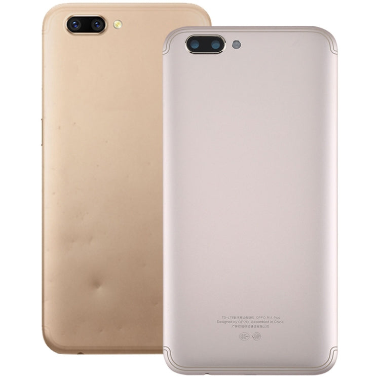 For OPPO R11 Plus Back Cover (Gold) - Back Cover by PMC TechLife | Online Shopping South Africa | PMC TechLife