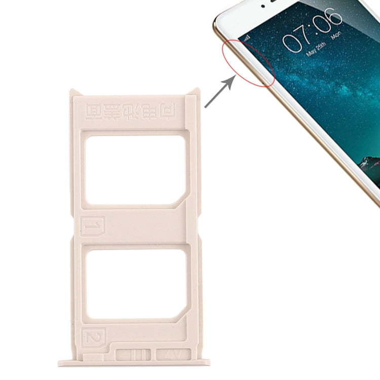 For Vivo V3 2 x SIM Card Tray (Gold) - Card Tray by PMC TechLife | Online Shopping South Africa | PMC TechLife | Buy Now Pay Later Mobicred