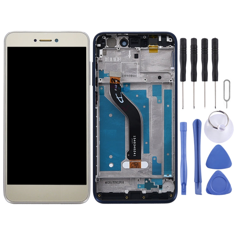 OEM LCD Screen for Huawei P8 Lite (2017) Digitizer Full Assembly with Frame (Gold) - free shipping - PMC TechLife - Order now!