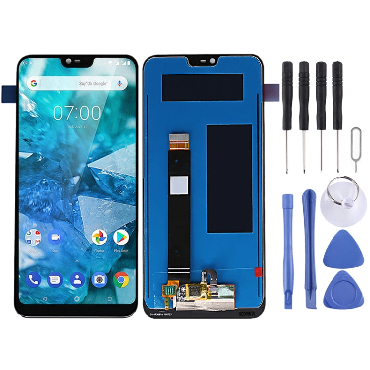 TFT LCD Screen for Nokia 7.1 TA-1085 TA-1095 TA-1096 with Digitizer Full Assembly (Black) - free shipping - PMC TechLife - Order now!