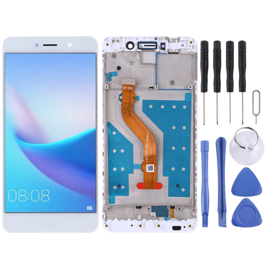 LCD Screen and Digitizer Full Assembly with Frame for Huawei Y7 (2017)(White) - LCD Screen by PMC Jewellery | Online Shopping South Africa | PMC Jewellery