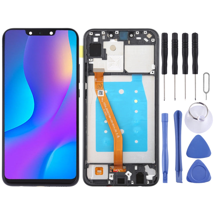 OEM LCD Screen for Huawei Nova 3i Digitizer Full Assembly with Frame (Black) - free shipping - PMC TechLife - Order now!