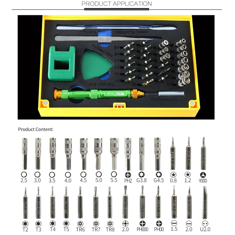 BEST BST-8929 Screwdriver Magnetic Bit Driver Kit 37 in 1 Professional Screwdrivers Set - Screwdriver Set by BEST | Online Shopping South Africa | PMC TechLife | Buy Now Pay Later Mobicred