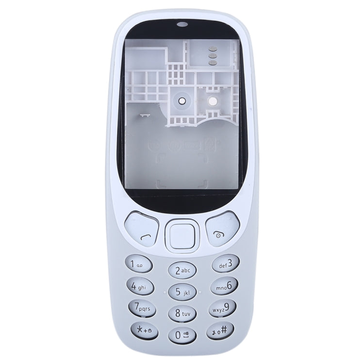 Full Assembly Housing Cover with Keyboard for Nokia 3310(Grey) - Full Housing Cover by PMC TechLife | Online Shopping South Africa | PMC TechLife