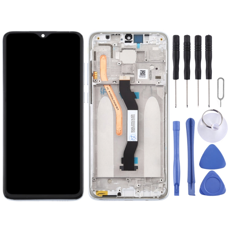 TFT LCD Screen for Xiaomi Redmi Note 8 Pro Digitizer Full Assembly with Frame (Double SIM Card Version)(White) - free shipping - PMC TechLife - Order now!