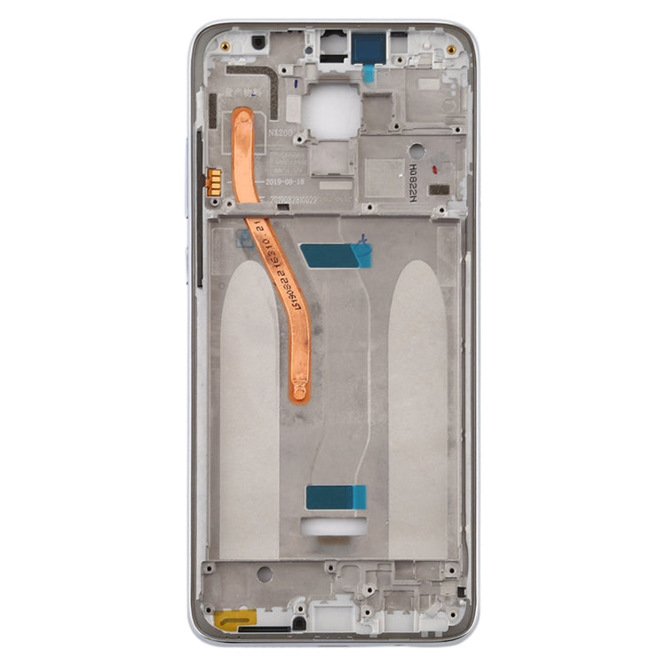 Front Housing LCD Frame Bezel Plate for Xiaomi Redmi Note 8 Pro (Double SIM Version)(White) - Frame Bezel Plate by PMC TechLife | Online Shopping South Africa | PMC TechLife