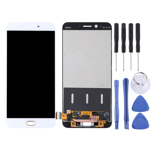 TFT LCD Screen for OPPO R9s Plus Digitizer Full Assembly (White) - LCD Screen by PMC Jewellery | Online Shopping South Africa | PMC Jewellery