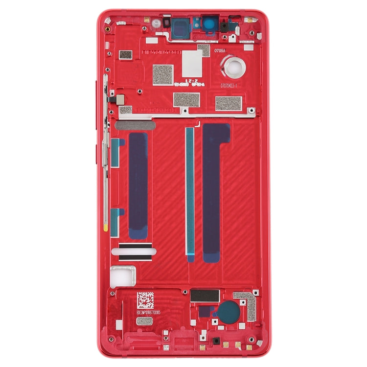 Middle Frame Bezel with Side Keys for Xiaomi Mi 8 SE (Red) - Frame Bezel Plate by PMC Jewellery | Online Shopping South Africa | PMC Jewellery