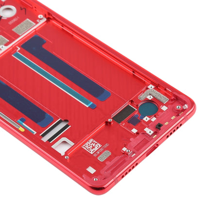 Middle Frame Bezel with Side Keys for Xiaomi Mi 8 SE (Red) - Frame Bezel Plate by PMC Jewellery | Online Shopping South Africa | PMC Jewellery