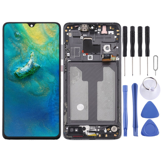 Original OLED LCD Screen for Huawei Mate 20 Digitizer Full Assembly with Frame(Black) - LCD Screen by PMC Jewellery | Online Shopping South Africa | PMC Jewellery