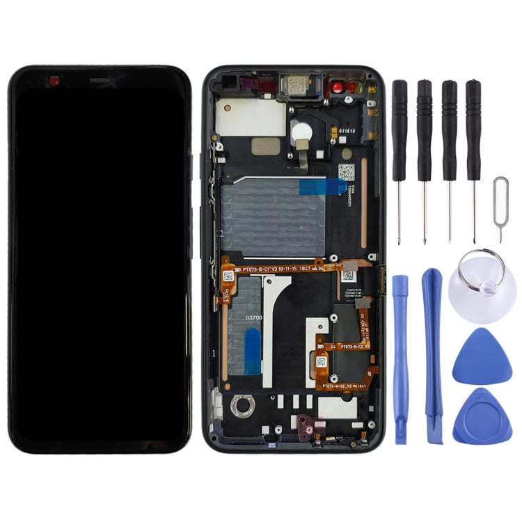 Original LCD Screen for Google Pixel 4 Digitizer Full Assembly with Frame (Black) - free shipping - PMC TechLife - Order now!