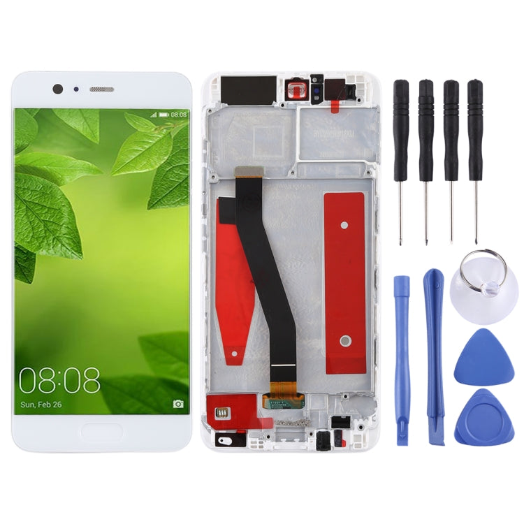 OEM LCD Screen for Huawei P10 Digitizer Full Assembly with Frame(White) - free shipping - PMC TechLife - Order now!