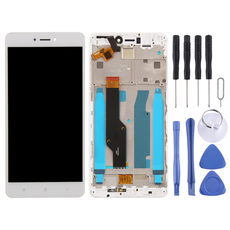 TFT LCD Screen for Xiaomi Redmi Note 4X Digitizer Full Assembly with Frame(White) - LCD Screen by PMC Jewellery | Online Shopping South Africa | PMC Jewellery