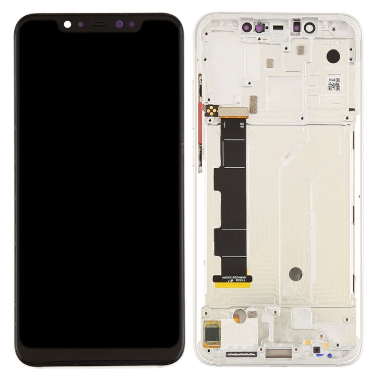 LCD Screen and Digitizer Full Assembly with Frame & Side Keys for Xiaomi Mi 8(Silver) - free shipping - PMC TechLife - Order now!