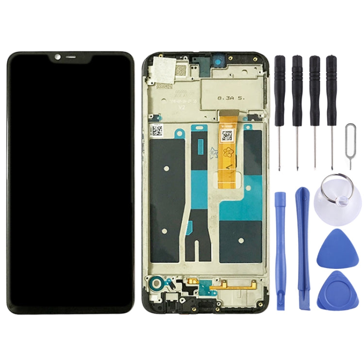 TFT LCD Screen for OPPO A5 / A3s (High Version)Digitizer Full Assembly with Frame (Black) - free shipping - PMC TechLife - Order now!