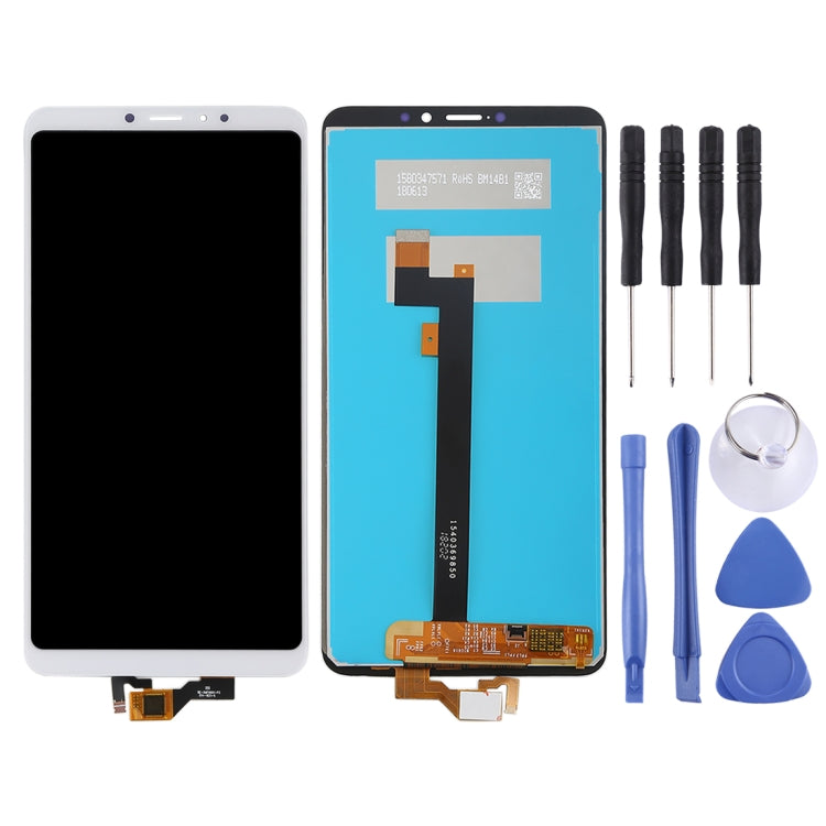 LCD Screen and Digitizer Full Assembly for Xiaomi Mi Max 3(White) - free shipping - PMC TechLife - Order now!