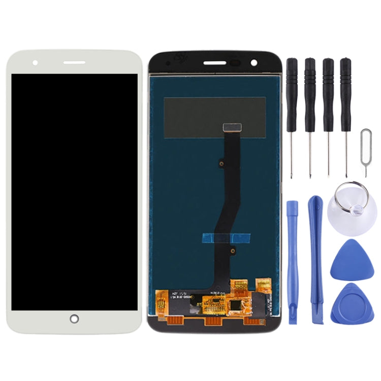 OEM LCD Screen for ZTE Blade V8 Lite with Digitizer Full Assembly (White) - free shipping - PMC TechLife - Order now!