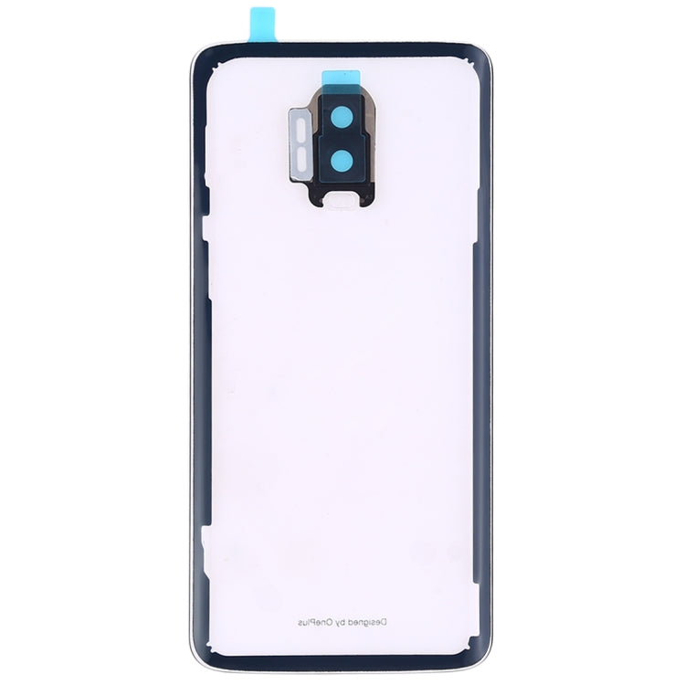 For OnePlus 6T Battery Back Cover with Camera Lens (Transparent) - Back Cover by PMC TechLife | Online Shopping South Africa | PMC TechLife