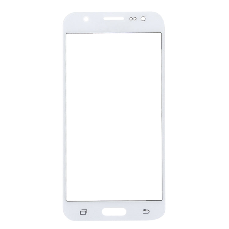 For Galaxy J5 / J500 Front Screen Outer Glass Lens (White) - Outer Glass Lens by PMC Jewellery | Online Shopping South Africa | PMC Jewellery