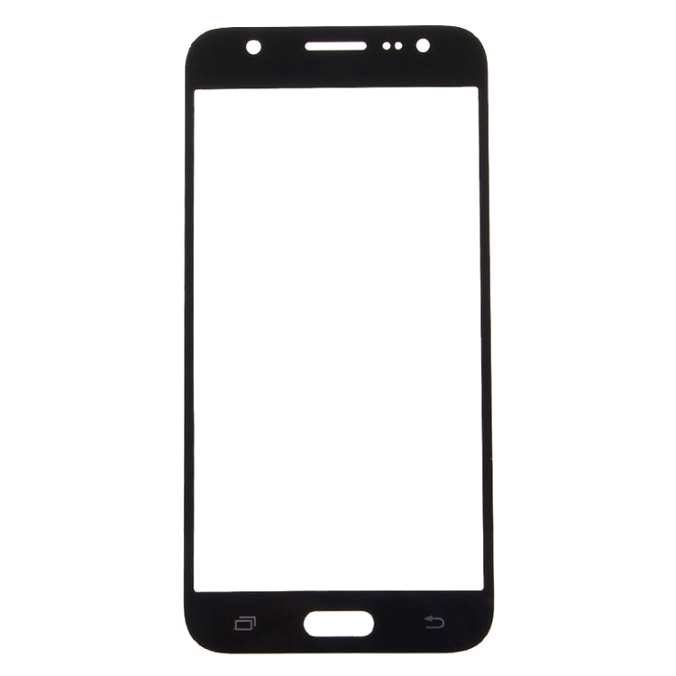 For Galaxy J7 / J700 Front Screen Outer Glass Lens (Black) - Outer Glass Lens by PMC Jewellery | Online Shopping South Africa | PMC Jewellery