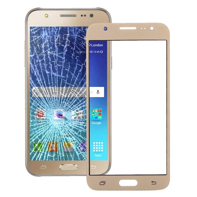 For Galaxy J7 / J700 Front Screen Outer Glass Lens (Gold) - Outer Glass Lens by PMC Jewellery | Online Shopping South Africa | PMC Jewellery