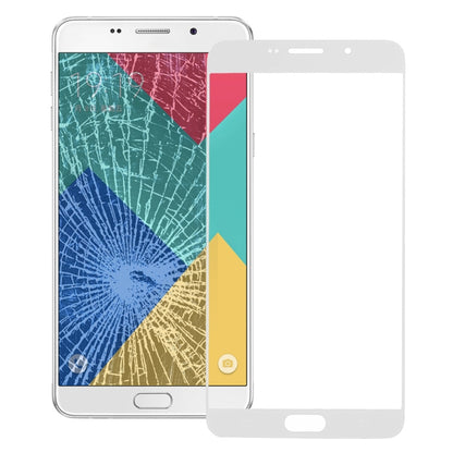 For Galaxy A9 (2016) / A900 Front Screen Outer Glass Lens (White) - Outer Glass Lens by PMC Jewellery | Online Shopping South Africa | PMC Jewellery