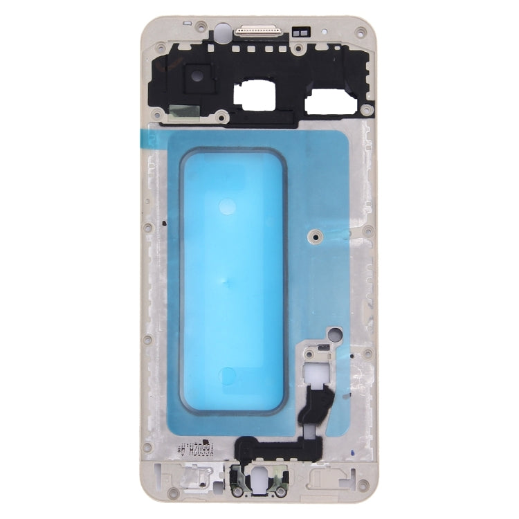 For Galaxy C5 / C5000 Front Housing LCD Frame Bezel Plate (Gold) - Frame Bezel Plate by PMC TechLife | Online Shopping South Africa | PMC TechLife