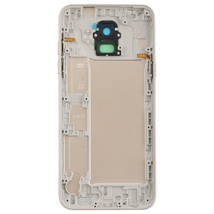 For Galaxy A6 (2018) / A600F Back Cover with Side Keys & Camera Lens (Gold) - Back Cover by PMC Jewellery | Online Shopping South Africa | PMC Jewellery