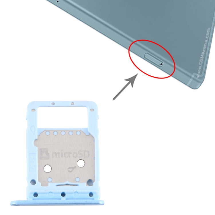 For Samsung Galaxy Tab S6 Lite / SM-P615 SIM Card Tray + Micro SD Card Tray (Blue) - Galaxy Tab Series Parts by PMC Jewellery | Online Shopping South Africa | PMC Jewellery | Buy Now Pay Later Mobicred