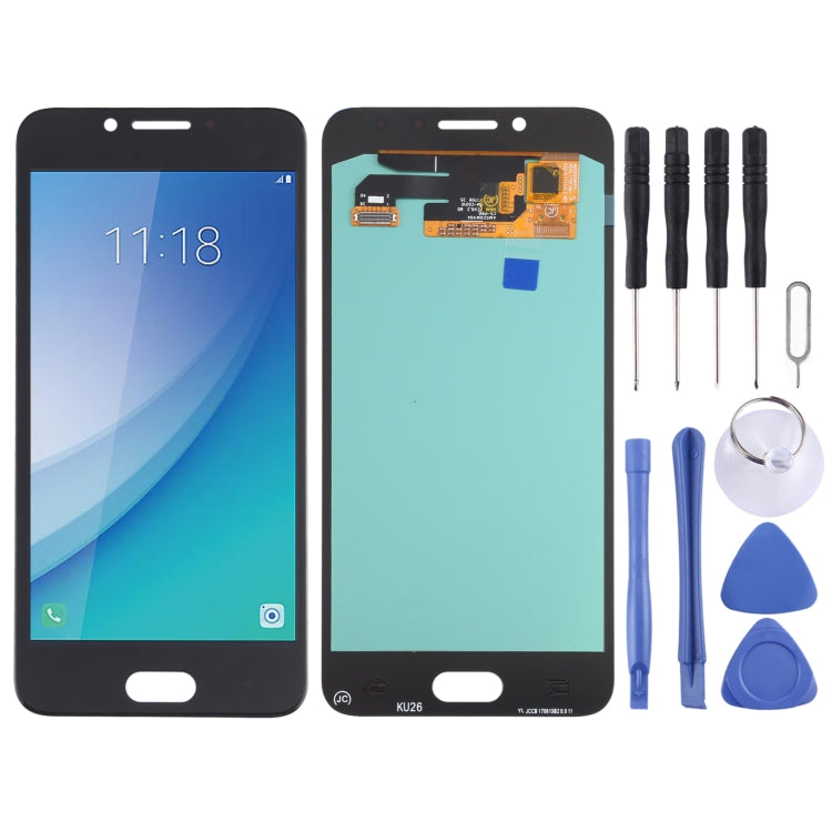 OLED LCD Screen for Samsung Galaxy C5 Pro SM-C5010 With Digitizer Full Assembly (Black) - free shipping - PMC TechLife - Order now!