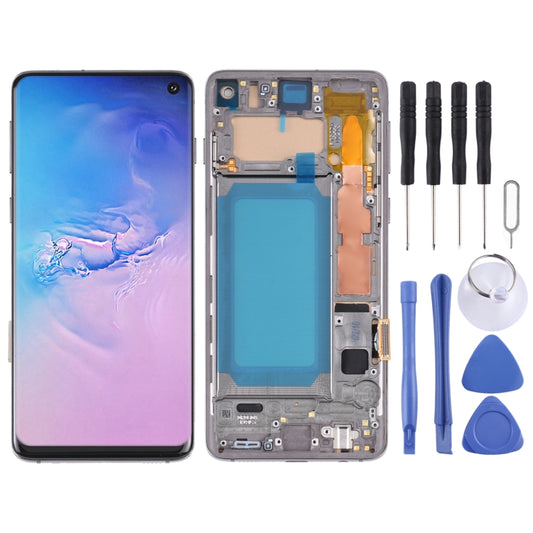 TFT LCD Screen For Samsung Galaxy S10 SM-G973 Digitizer Full Assembly with Frame,Not Supporting Fingerprint Identification(Black) - LCD Screen by PMC Jewellery | Online Shopping South Africa | PMC Jewellery