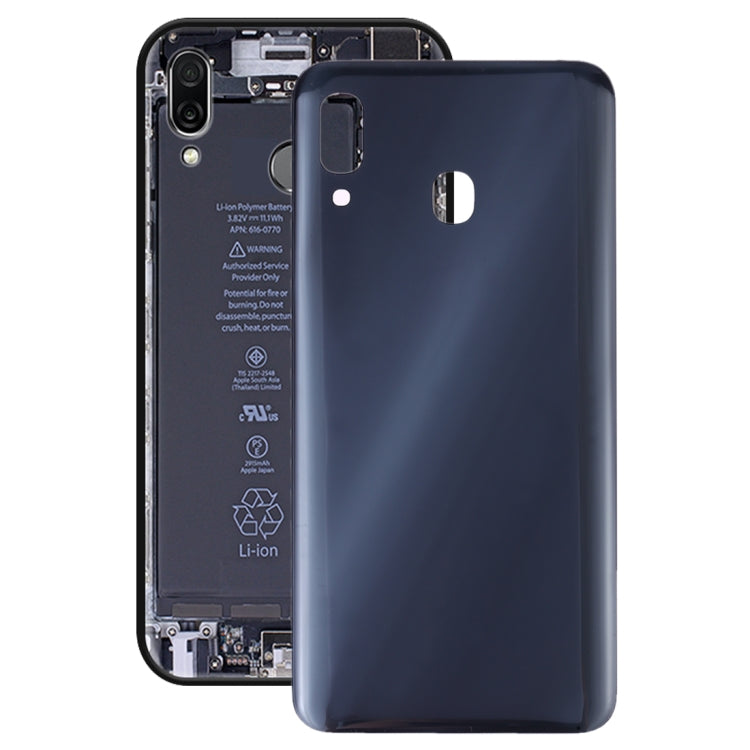 For Galaxy A30 SM-A305F/DS, A305FN/DS, A305G/DS, A305GN/DS Battery Back Cover (Black) - Galaxy A Series Parts by PMC Jewellery | Online Shopping South Africa | PMC Jewellery | Buy Now Pay Later Mobicred