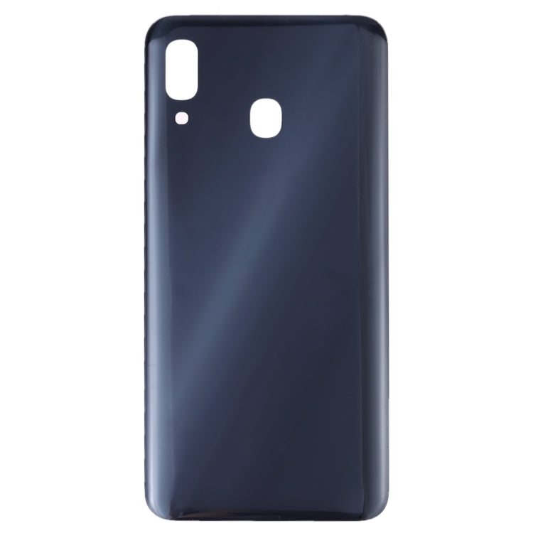 For Galaxy A30 SM-A305F/DS, A305FN/DS, A305G/DS, A305GN/DS Battery Back Cover (Black) - Galaxy A Series Parts by PMC Jewellery | Online Shopping South Africa | PMC Jewellery | Buy Now Pay Later Mobicred