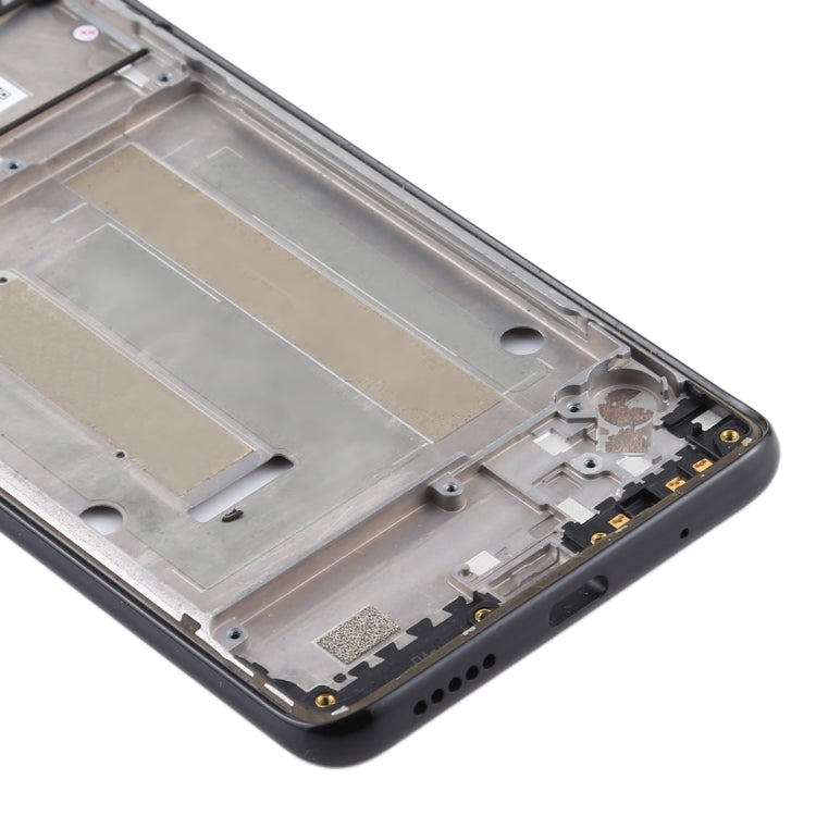 Front Housing LCD Frame Bezel Plate for Motorola Moto One Vision(Black) - Frame Bezel Plate by PMC TechLife | Online Shopping South Africa | PMC TechLife