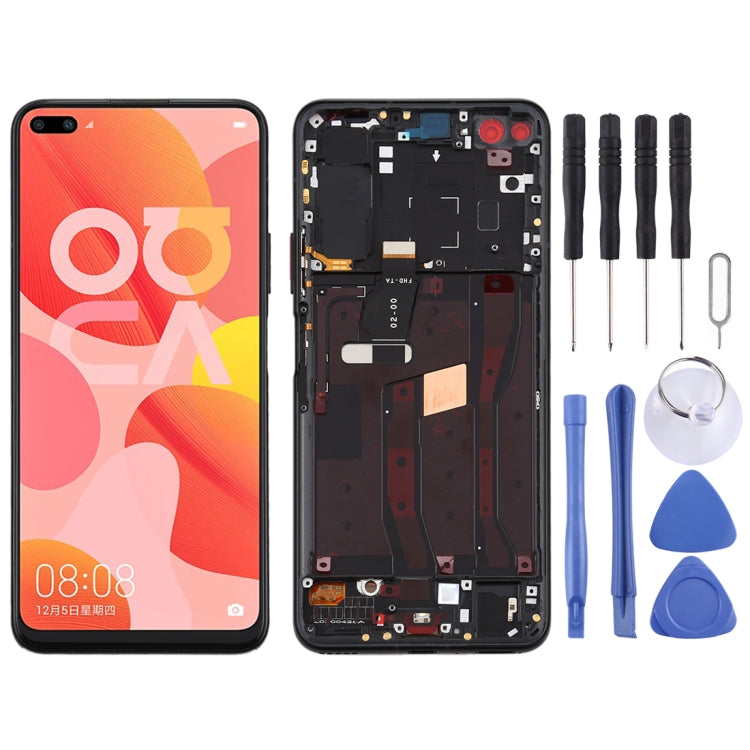 OEM LCD Screen for Huawei Nova 6 4G Digitizer Full Assembly with Frame(Black) - free shipping - PMC TechLife - Order now!