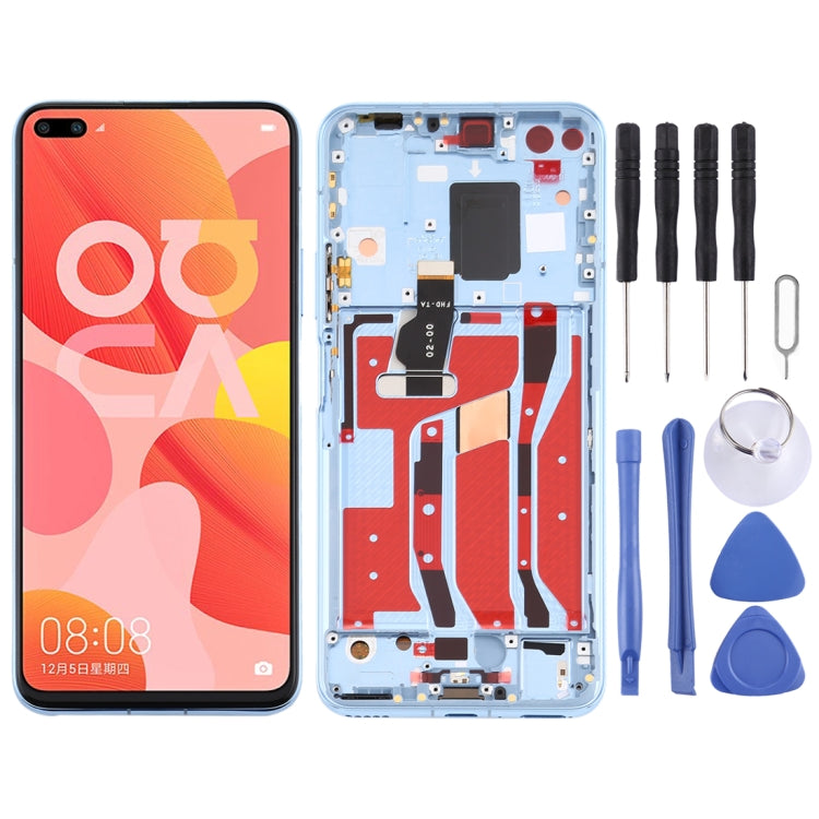 OEM LCD Screen for Huawei Nova 6 5G Digitizer Full Assembly with Frame(Blue) - free shipping - PMC TechLife - Order now!