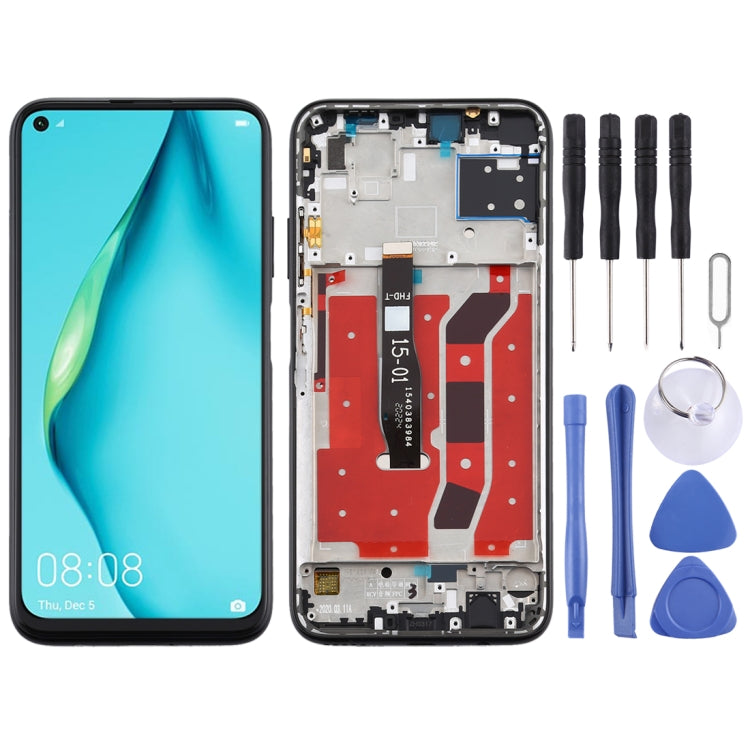 OEM LCD Screen for Huawei P40 Lite Digitizer Full Assembly with Frame(Black) - free shipping - PMC TechLife - Order now!
