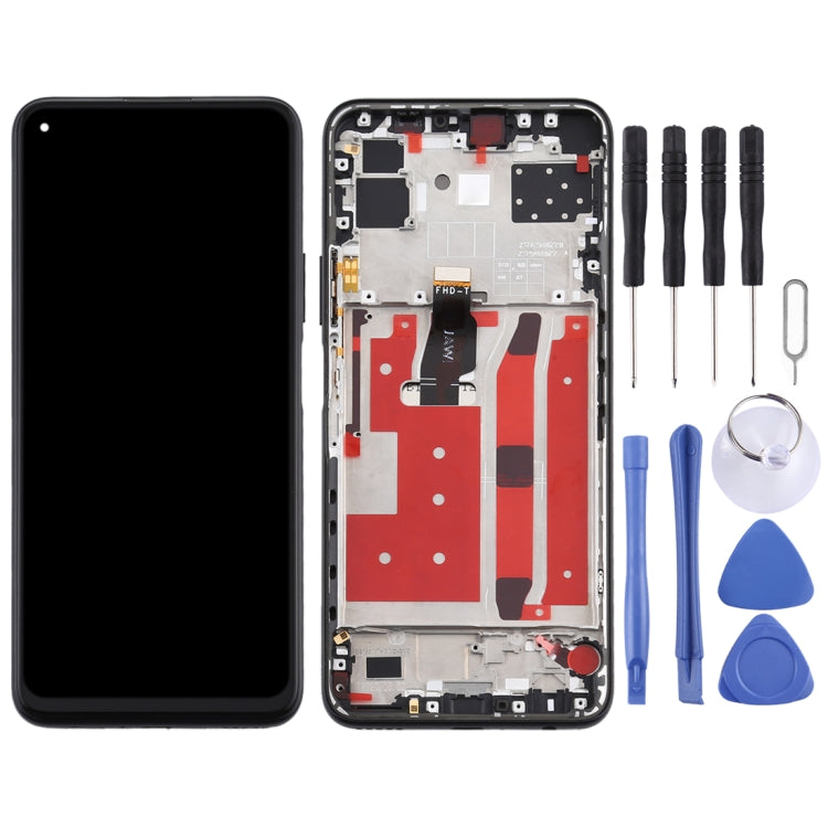 OEM LCD Screen for Huawei Nova 7 SE Digitizer Full Assembly with Frame(Black) - free shipping - PMC TechLife - Order now!