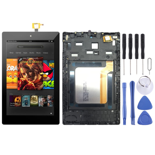 OEM LCD Screen for Amazon Kindle Fire HD 7 2017 SR043KL  Digitizer Full Assembly with Frame（Black) - For Amazon by PMC Jewellery | Online Shopping South Africa | PMC Jewellery