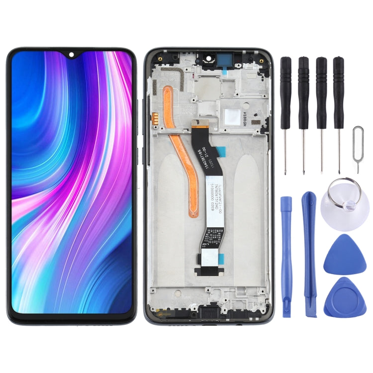 TFT LCD Screen for Xiaomi Redmi Note 8 Pro Single SIM Digitizer Full Assembly with Frame(Black) - free shipping - PMC TechLife - Order now!