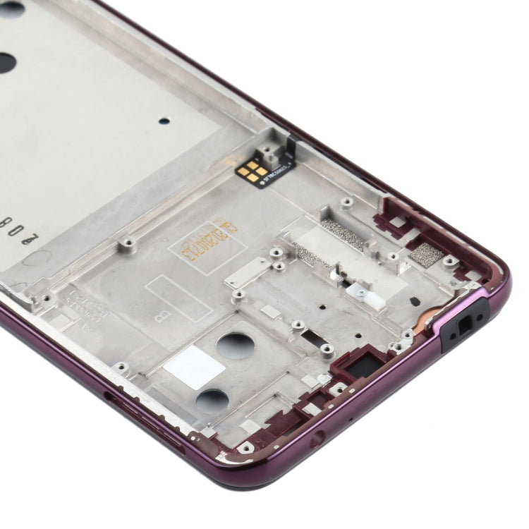 Front Housing LCD Frame Bezel Plate for Motorola One Hyper XT2027 XT2027-1 (Purple) - Frame Bezel Plate by PMC TechLife | Online Shopping South Africa | PMC TechLife