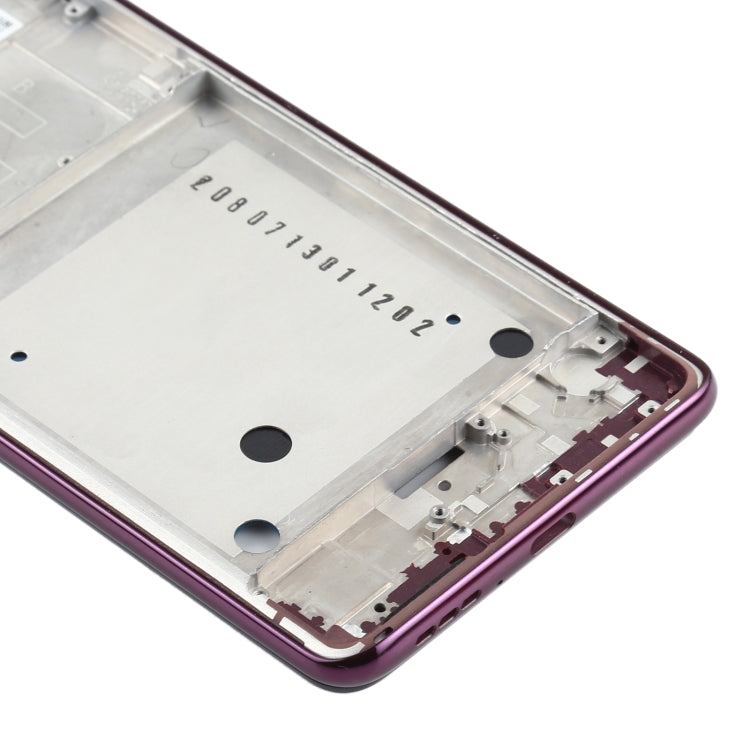Front Housing LCD Frame Bezel Plate for Motorola One Hyper XT2027 XT2027-1 (Purple) - Frame Bezel Plate by PMC TechLife | Online Shopping South Africa | PMC TechLife