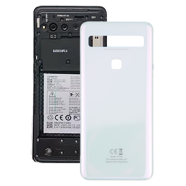 Original Battery Back Cover for TCL 10L (10 Lite) T770H(White) - For TCL by PMC Jewellery | Online Shopping South Africa | PMC Jewellery